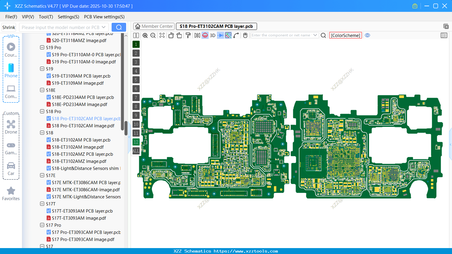 VIVO S18 Pro-ET3102CAM PCB Layer